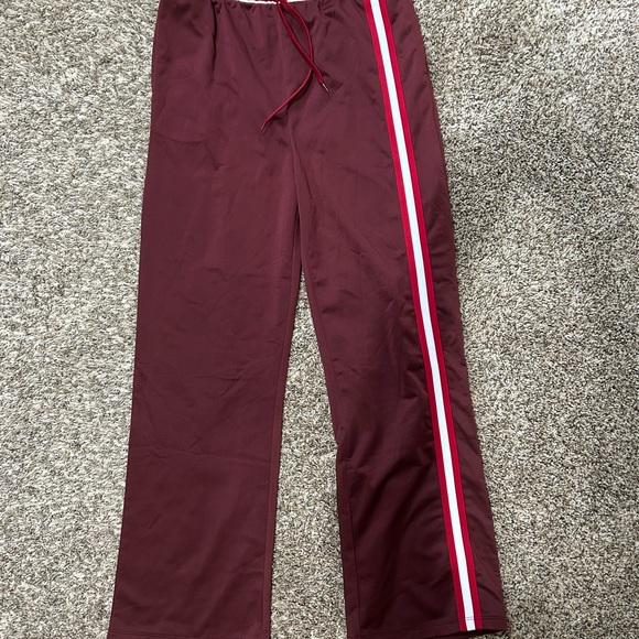 Coca Cola Other - Coca Cola Burgundy Track Pants with Red and White Stripe